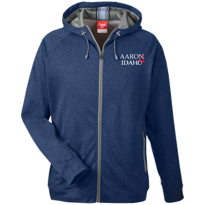 Aaron For Idaho - Team 365 Men's Heathered Performance Hooded Jacket