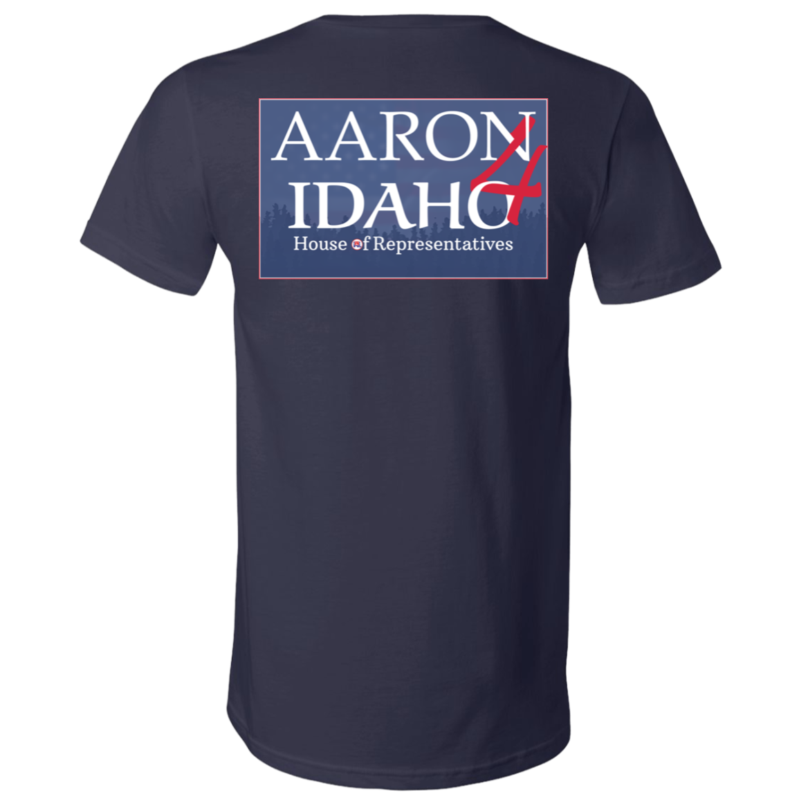 Aaron For Idaho - V-Neck T (F&B)