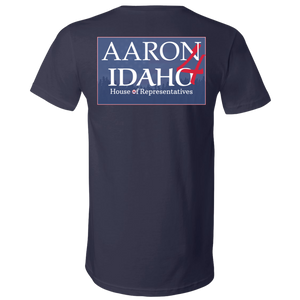 Aaron For Idaho - V-Neck T (F&B)