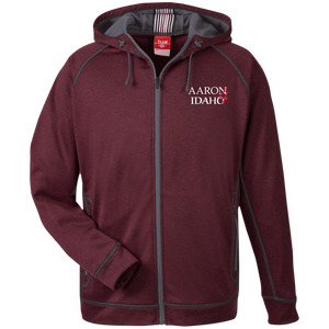 Aaron For Idaho - Team 365 Men's Heathered Performance Hooded Jacket