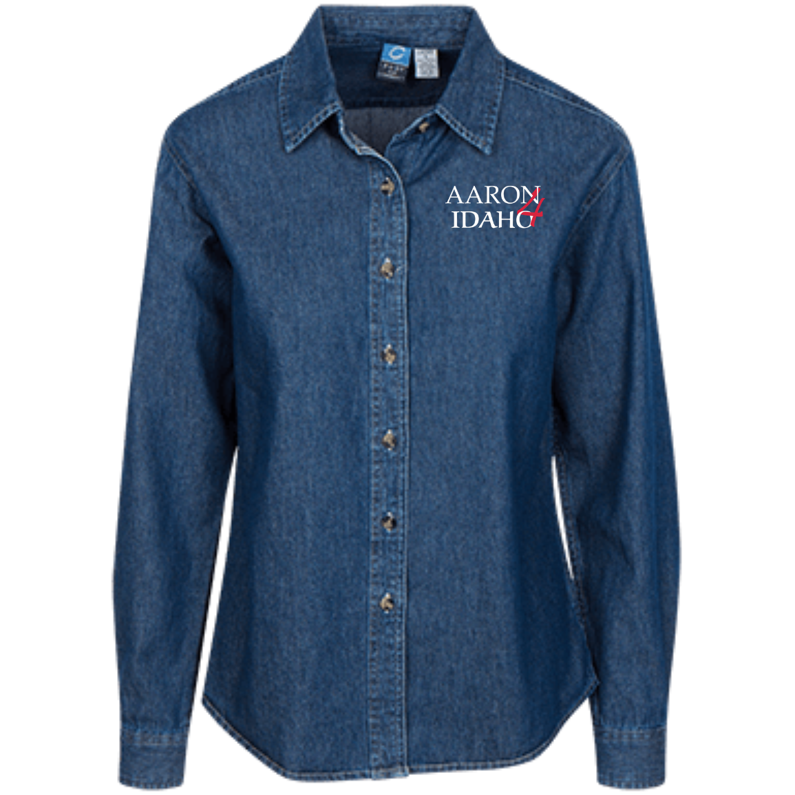 Aaron For Idaho - Port Authority Women's LS Denim Shirt