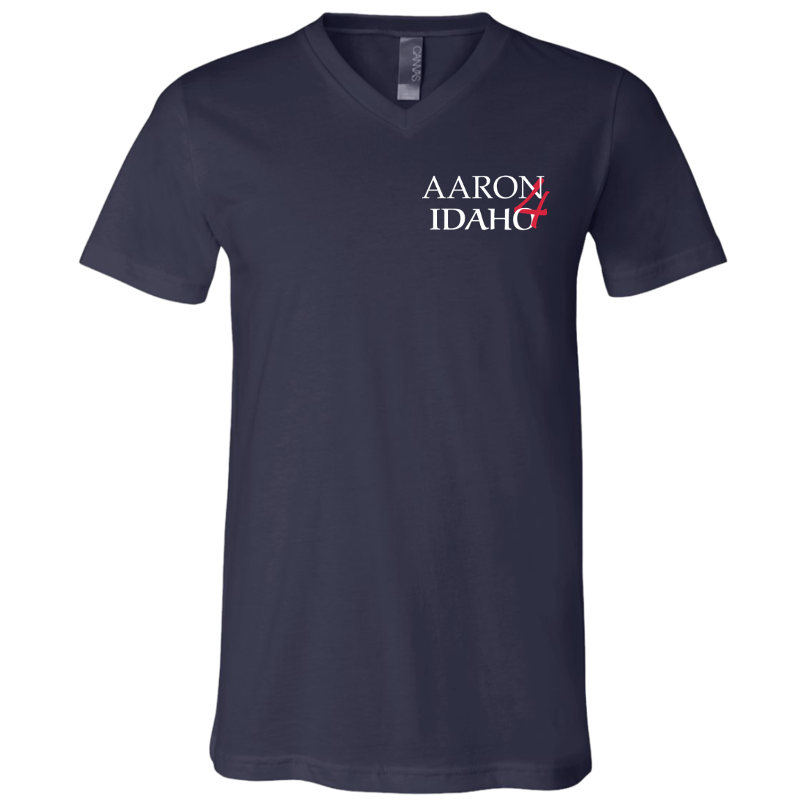 Aaron For Idaho - V-Neck T (F&B)