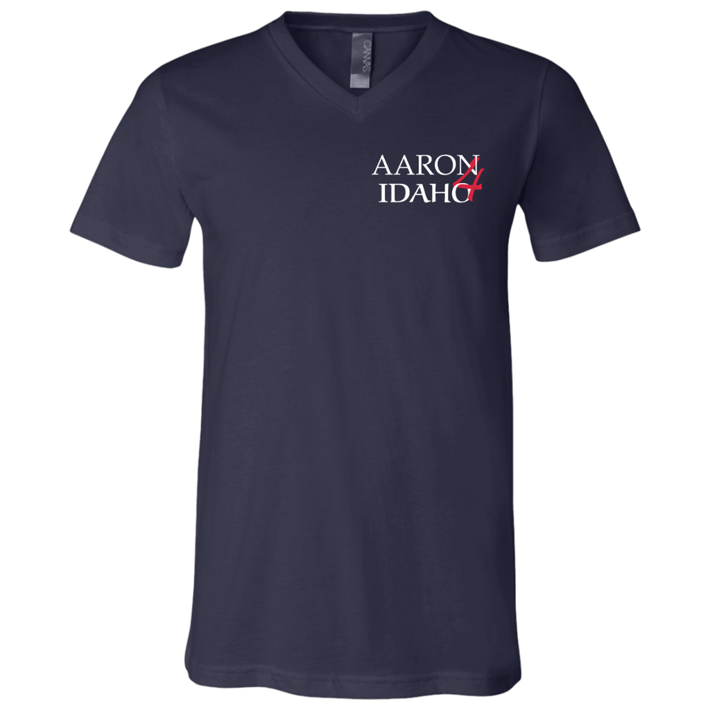 Aaron For Idaho - V-Neck T (F&B)