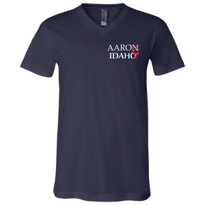 Aaron For Idaho - V-Neck T (F&B)